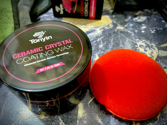 Ceramic crystal coating wax specially for black cars and pink for other