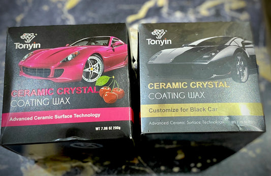 Ceramic crystal coating wax specially for black cars and pink for other
